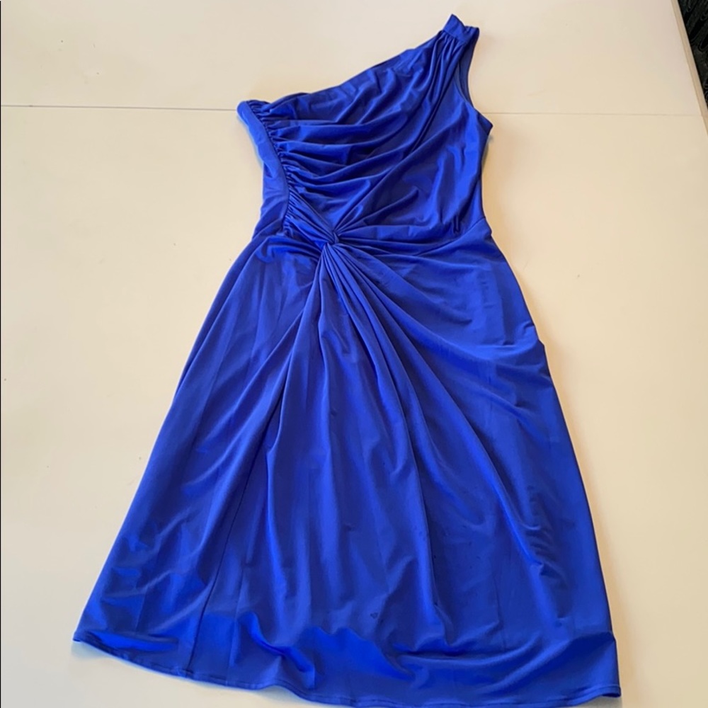 JS Boutique one-shoulder dress with knot detail